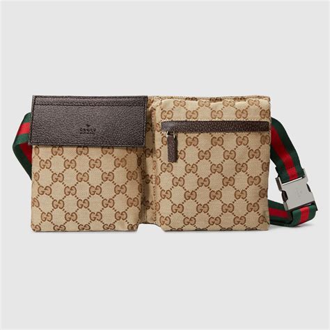 gucci original gg canvas belt bag black|gucci belt bag original.